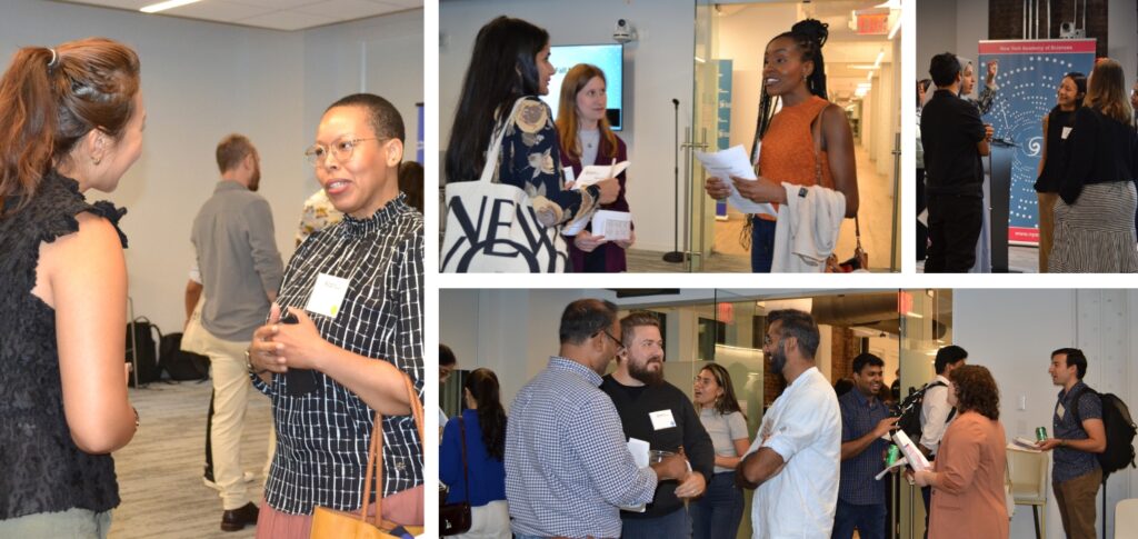 An array of photos from an Academy event.