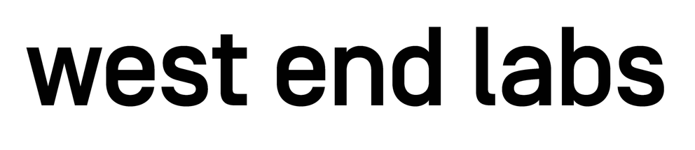 The logo for "west end labs"
