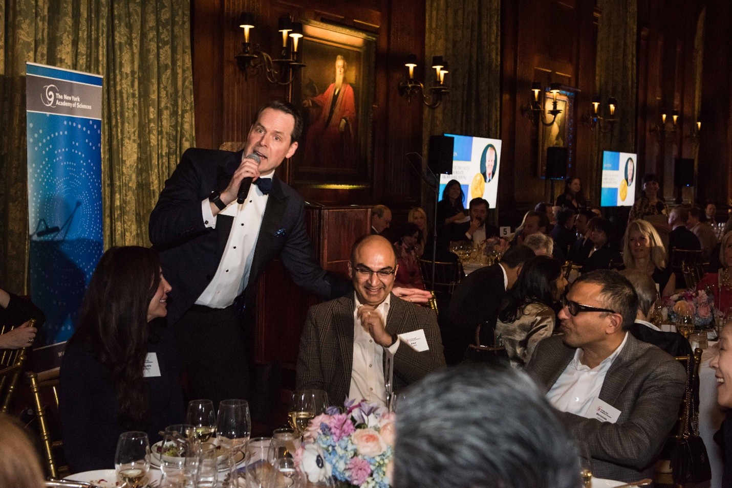 An auction takes place during the event.
